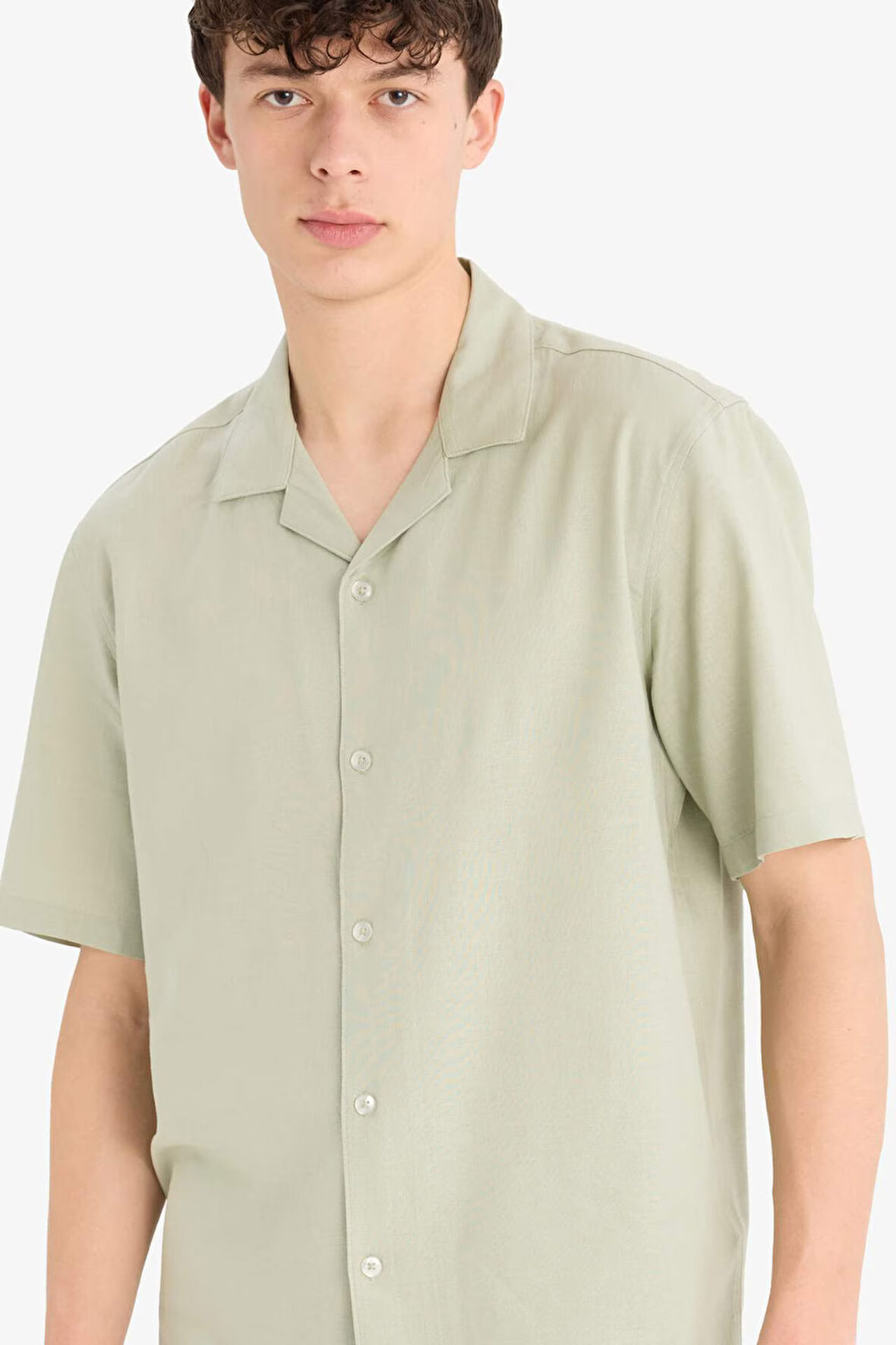 Relax Fit Polo Yaka Kısa Kollu Gömlek