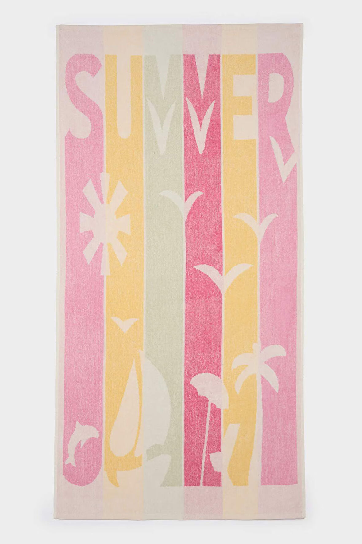 Kadın Desenli Pamuklu Plaj Havlusu