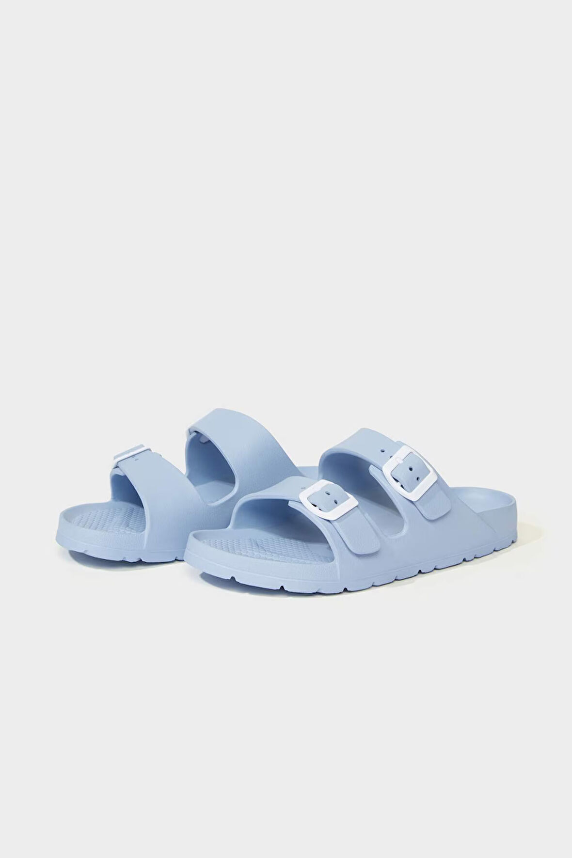 Kadın Düz Taban Çift Bantlı Eva Terlik