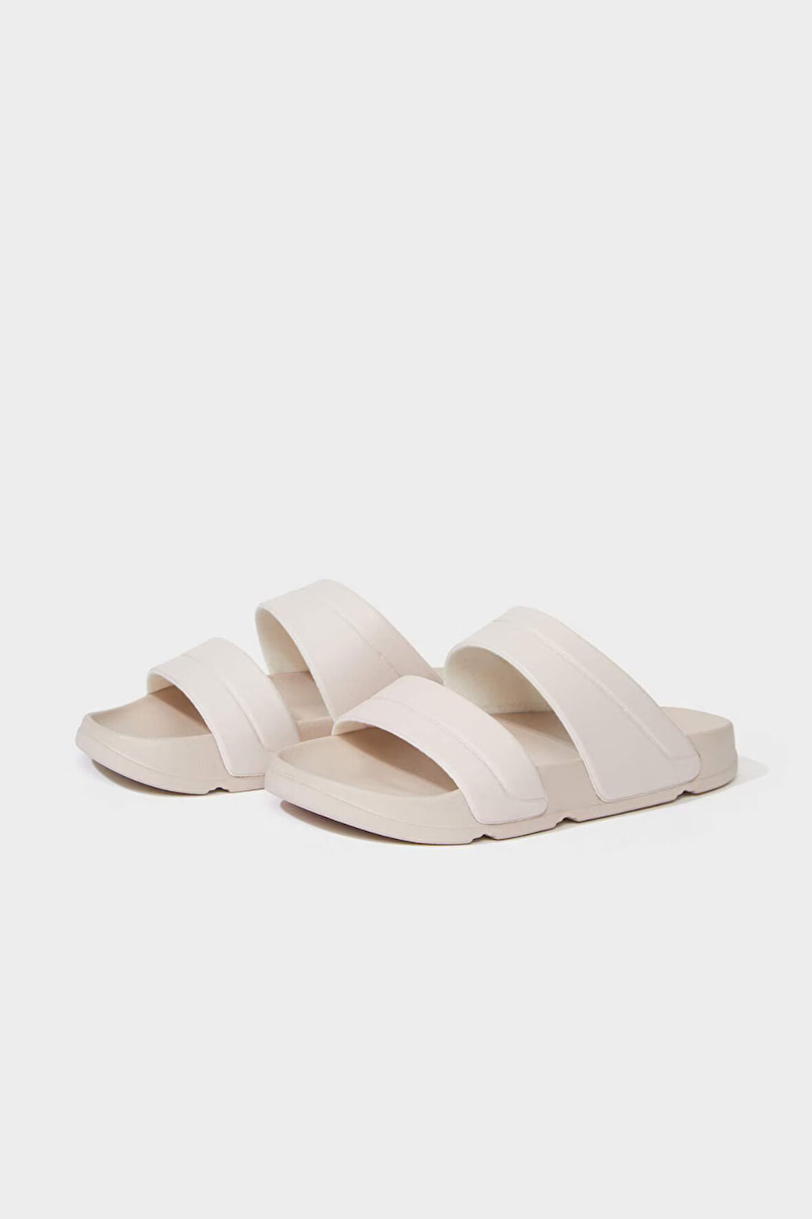 Kadın Düz Taban Çift Bantlı Eva Terlik