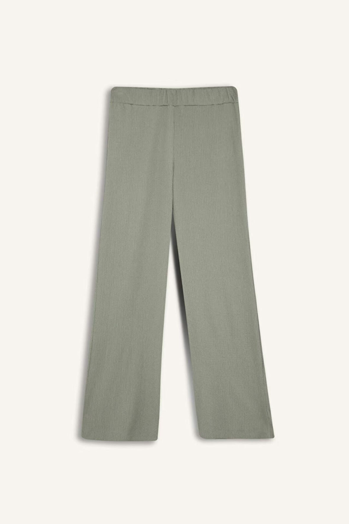 Bürümcük Pantolon Wide Leg Geniş Bol Paça Esnek Belli