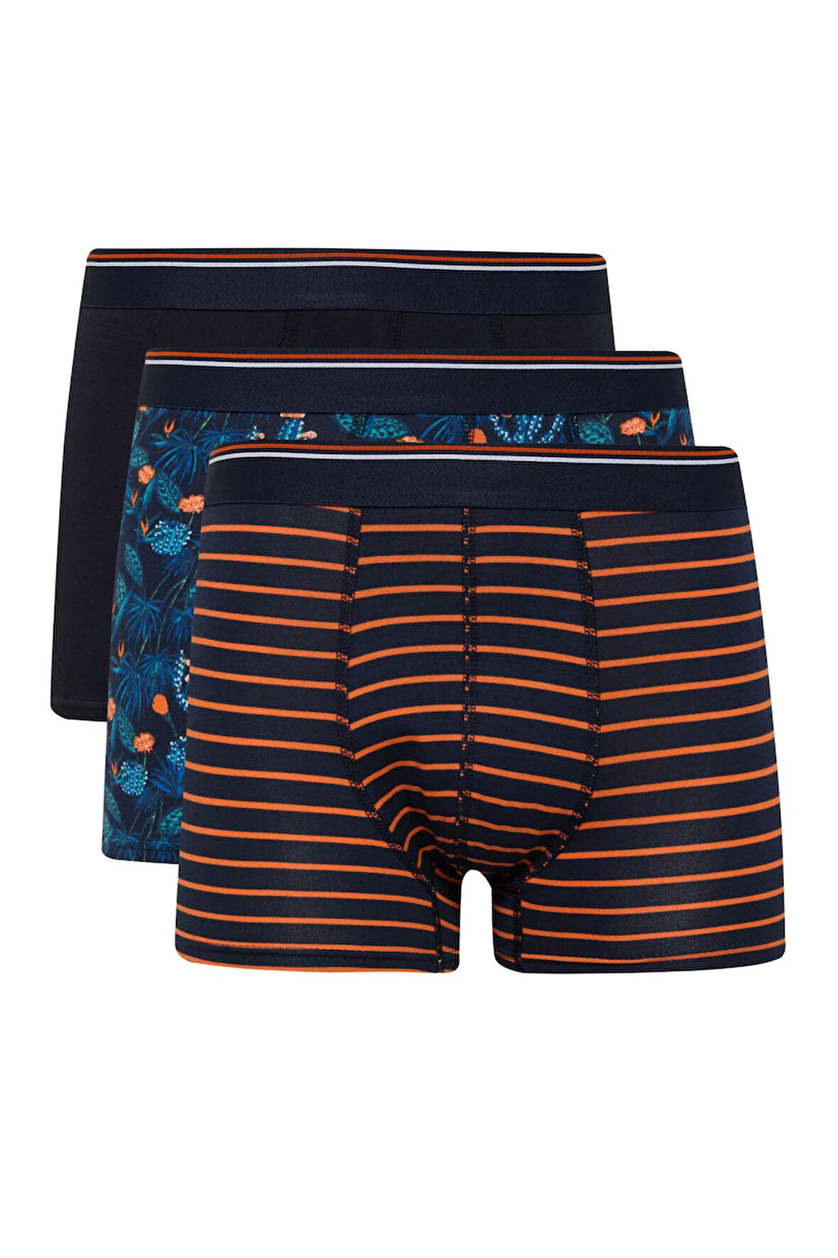 DeFacto Regular Fit Floral 3'lü Boxer E2923AX25SPNV135
