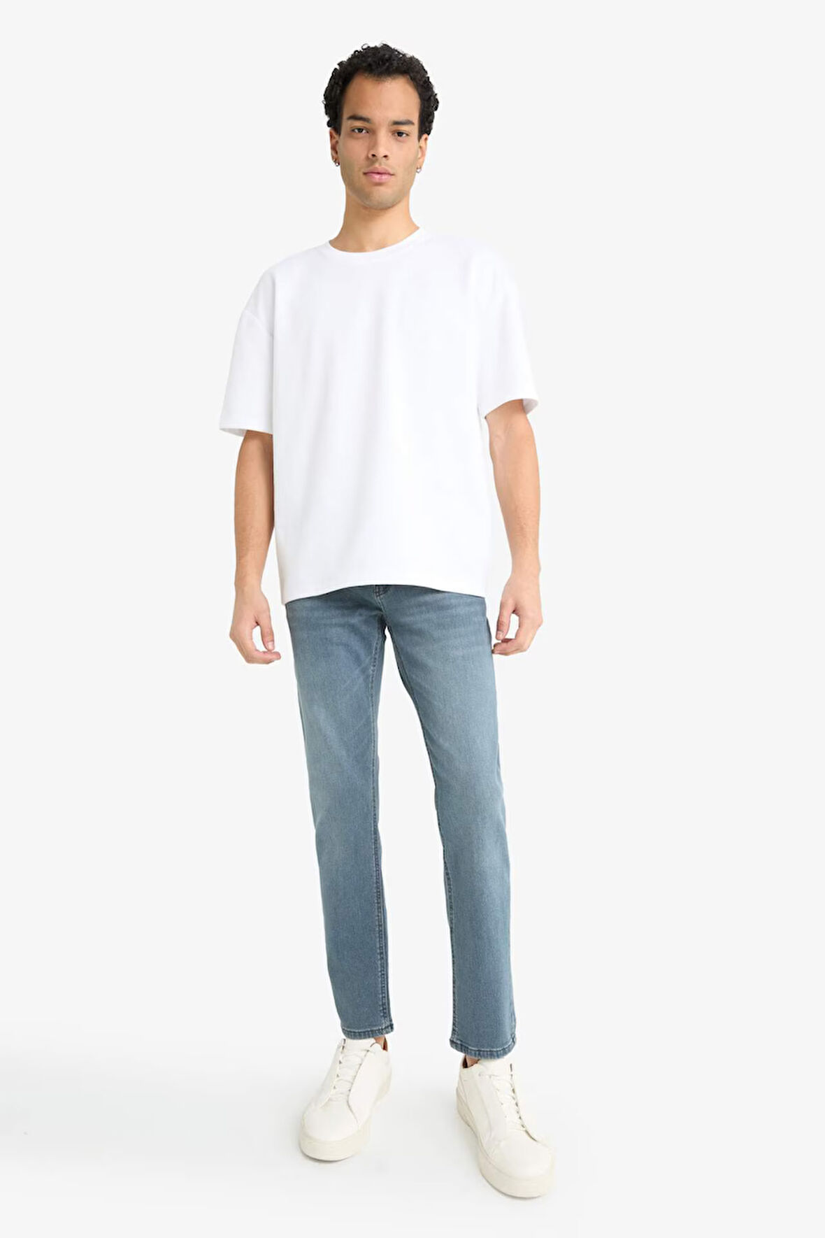 Pedro Slim Fit Dar Kalıp Normal Bel Dar Paça Jean Pantolon