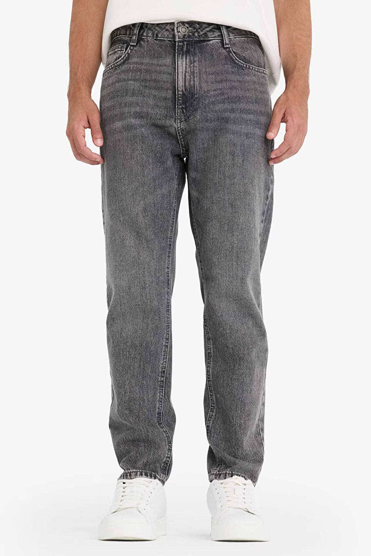 90's Slim Fit Dar Kalıp Yüksek Bel Dar Paça Jean Pantolon