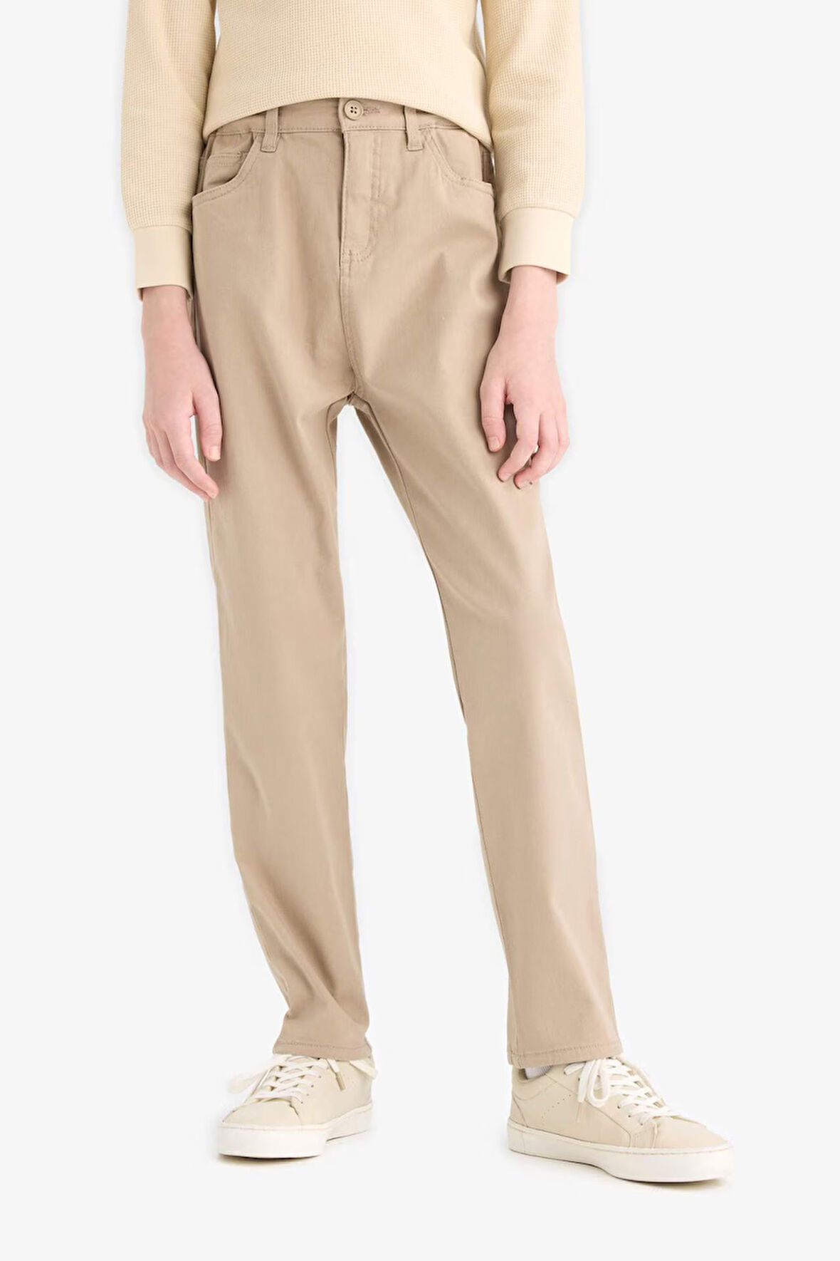 Erkek Çocuk Okula Dönüş Regular Fit Düz Paça Gabardin Pantolon