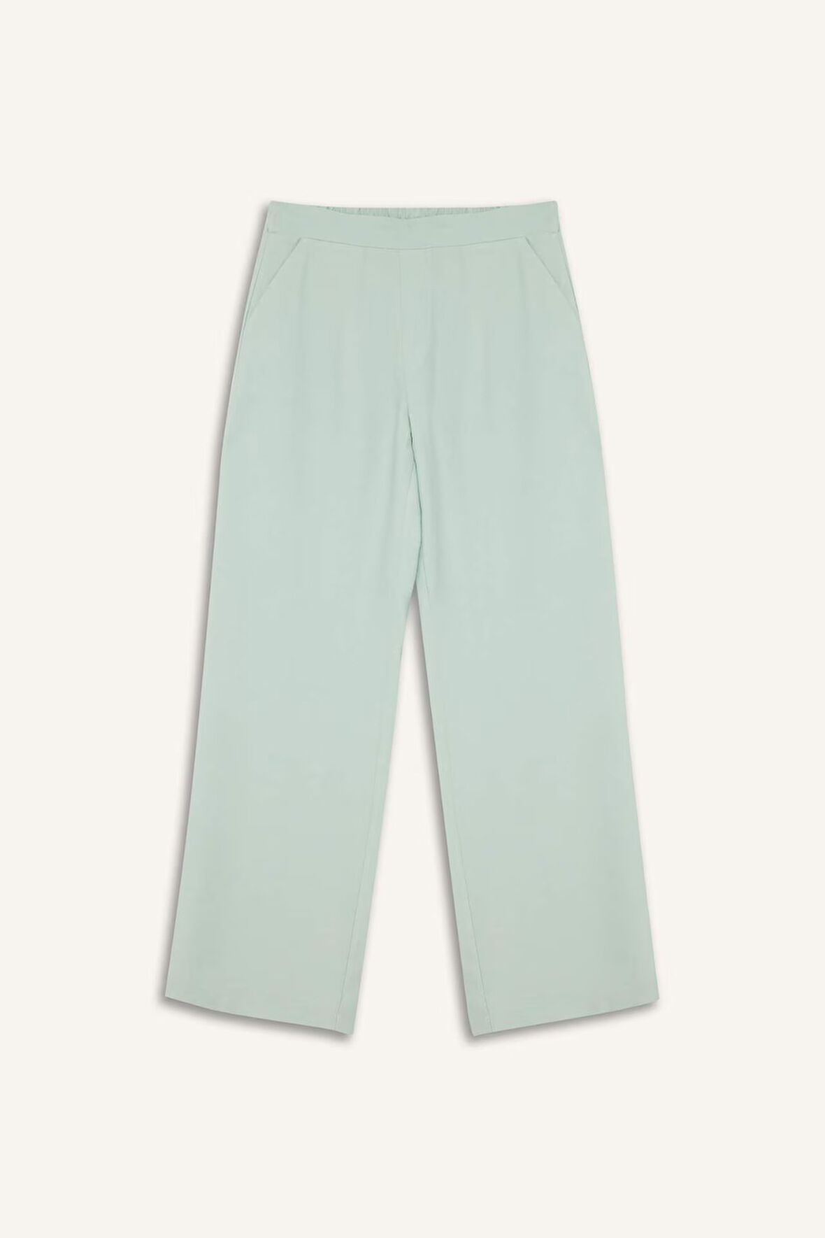 Wide Leg Basic Düz Geniş Paça Pantolon
