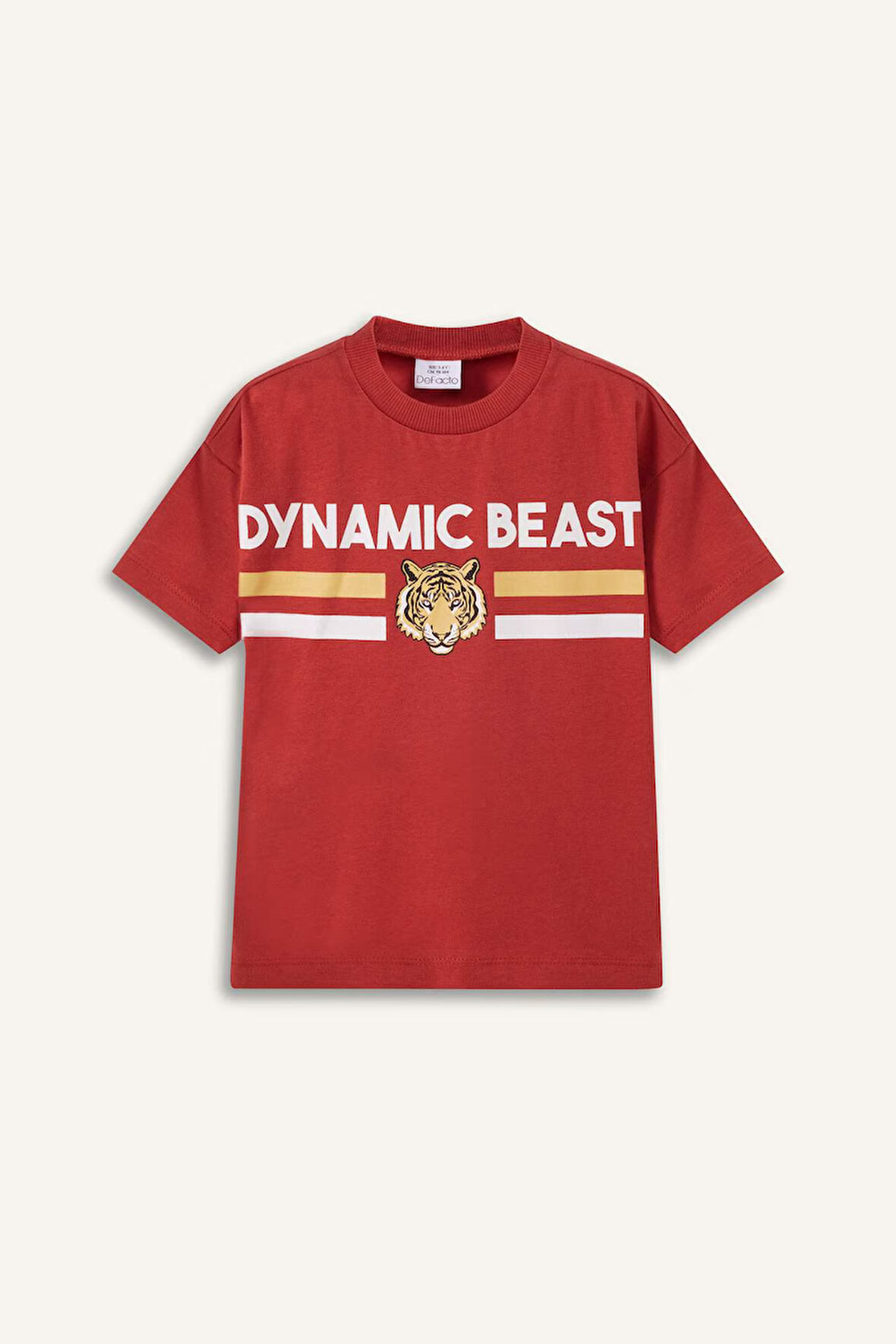 DeFacto Erkek Bebek Bisiklet Yaka Baskılı Kısa Kollu Tişört E1067A525SMOG46