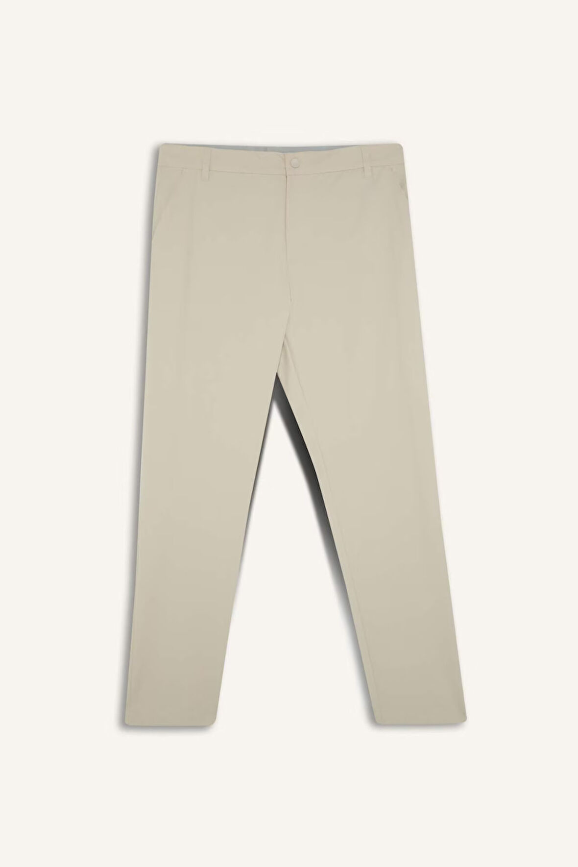 DeFactoFit Slim Fit Dar Kesim Standart Paça Dokuma Pantolon