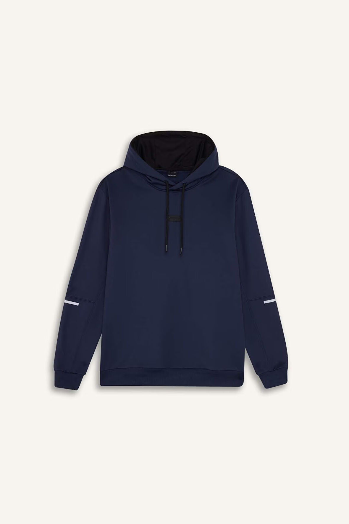 DeFactoFit Standart Fit Kapüşonlu Basic Düz Sporcu Sweatshirt D3736AX24WNNV201