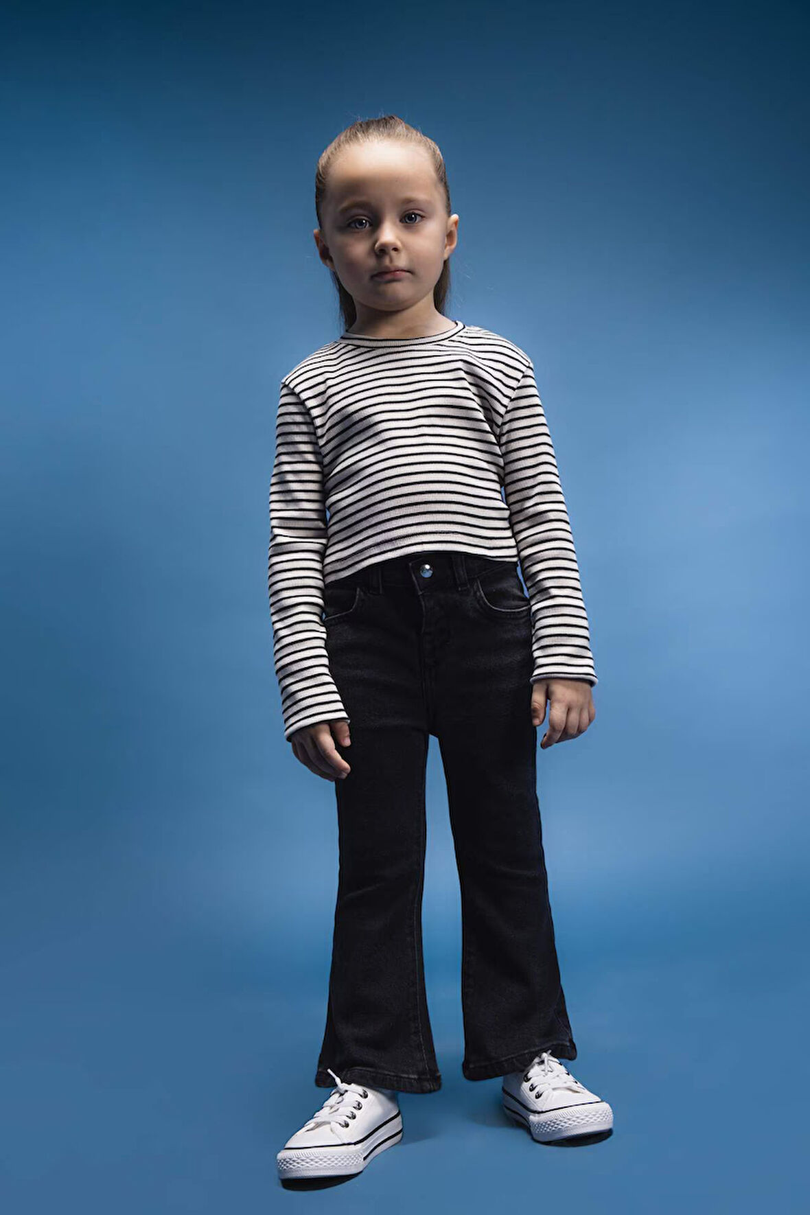 DeFacto Kız Bebek Flare Fit İspanyol Paça Jean Pantolon E0417A525SPNM36