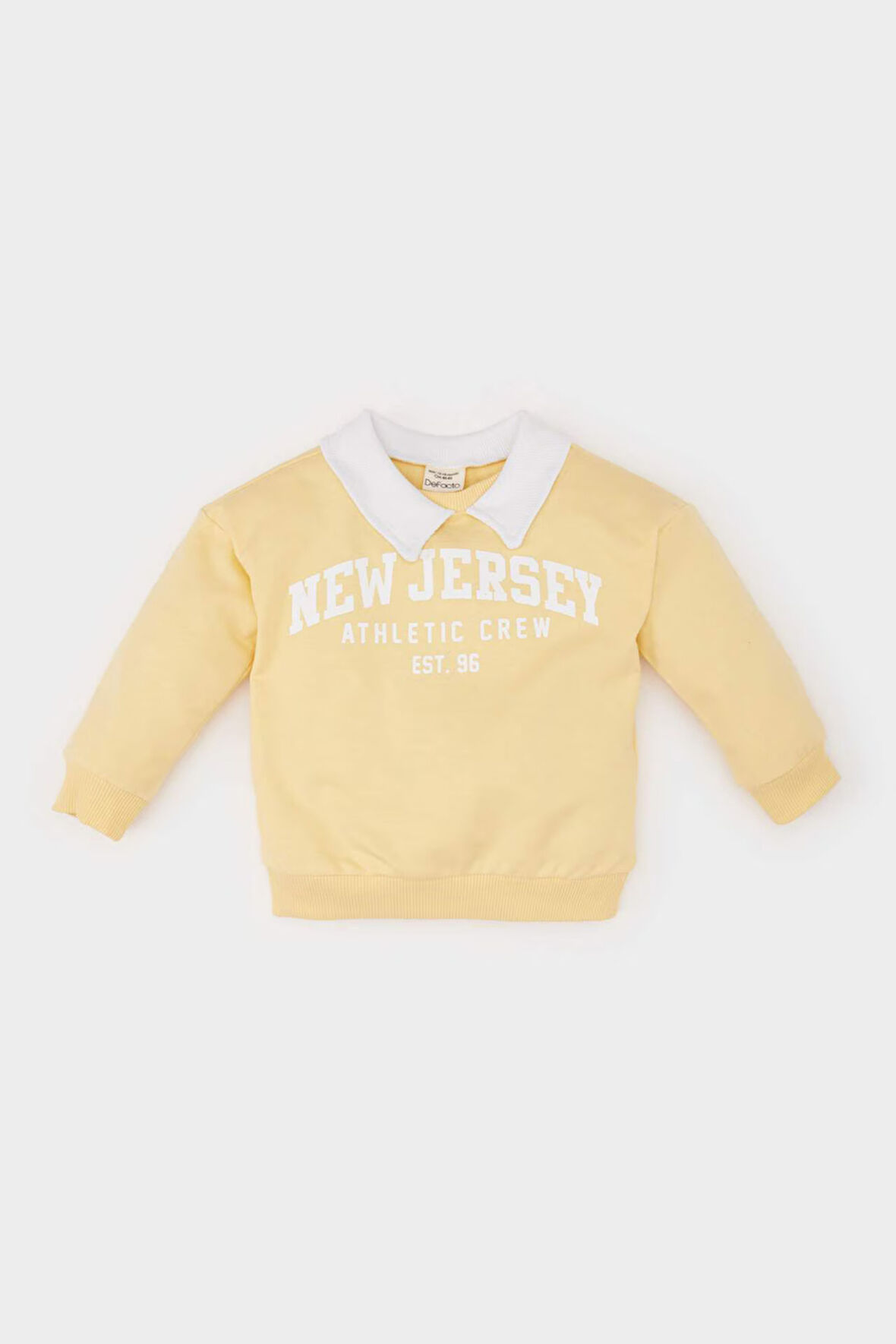 DeFacto Erkek Bebek Gömlek Yaka Baskılı Sweatshirt E0281A525SPYL488