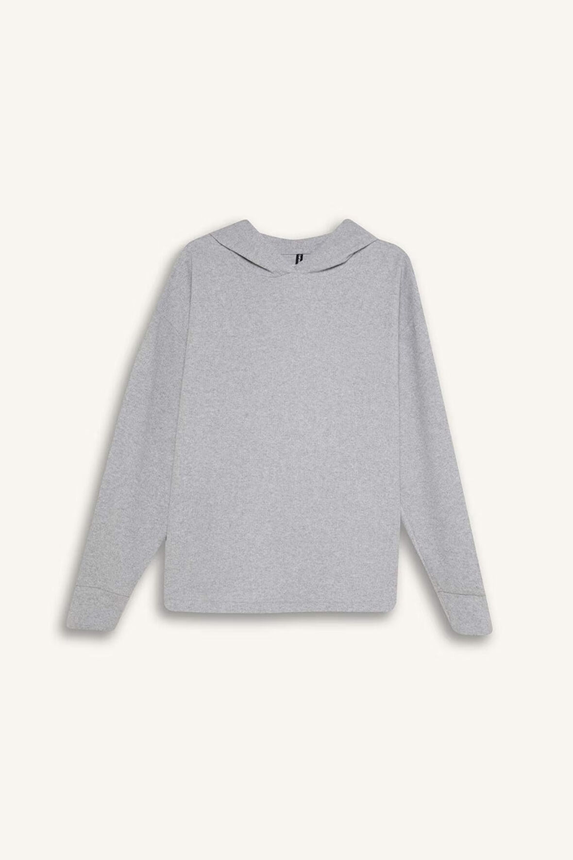 DeFacto Relax Fit Kapüşonlu Basic Düz Sweatshirt E1995AX24WNGR210