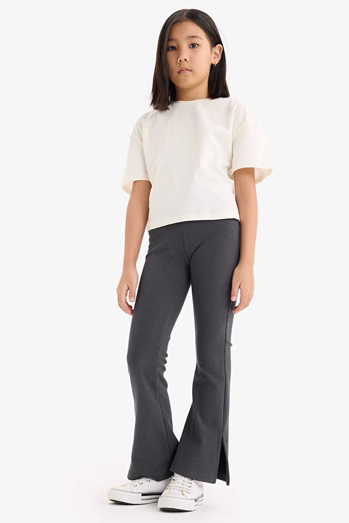 DeFacto Kız Çocuk Fitilli Kaşkorse İspanyol Paça Uzun Boy Tayt D9651A825SMAR15