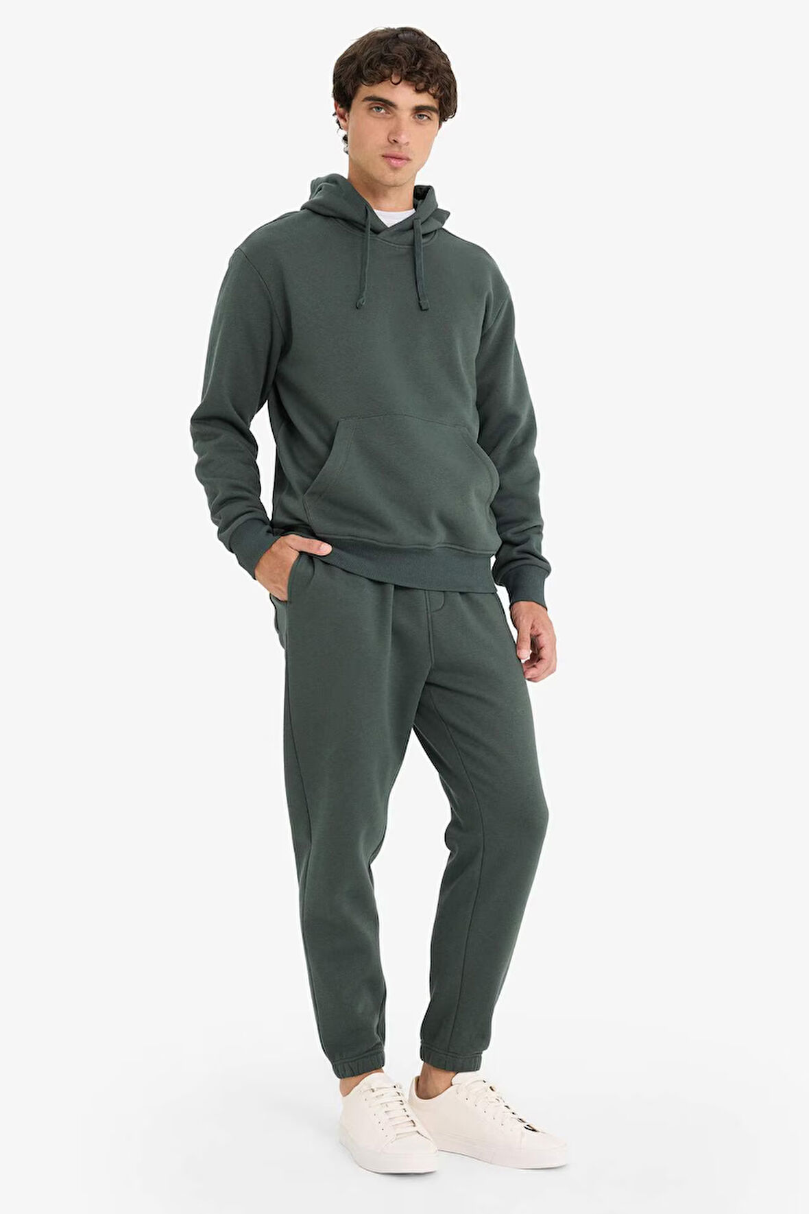 Regular Fit Beli Bağcıklı Jogger Eşofman Altı