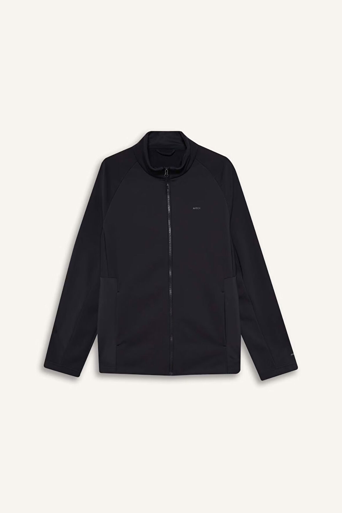 DeFactoFit Su İtici Slim Fit Dar Kesim Fermuarlı Softshell Yağmurluk
