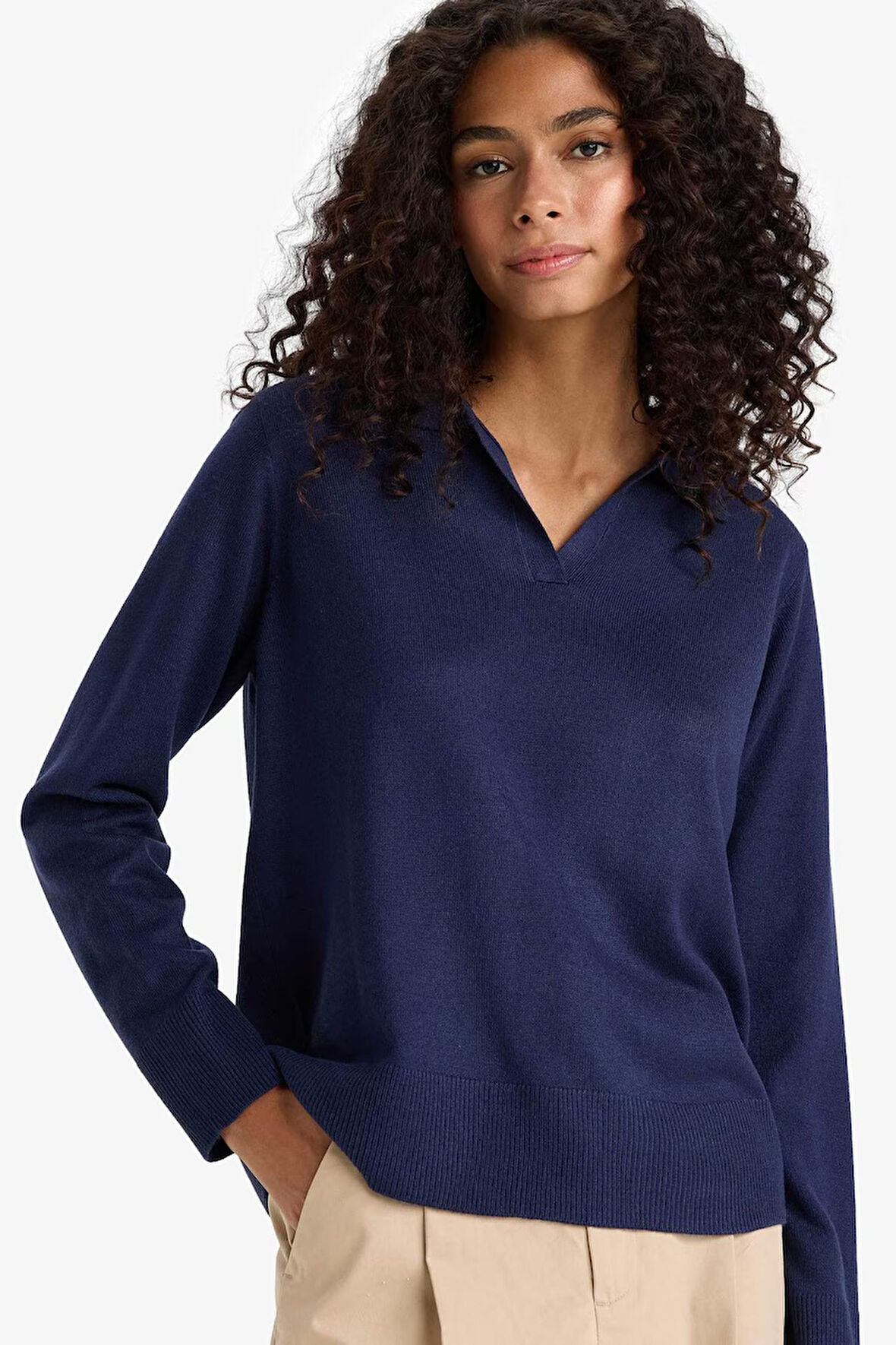 Regular Fit Polo Yaka Kazak
