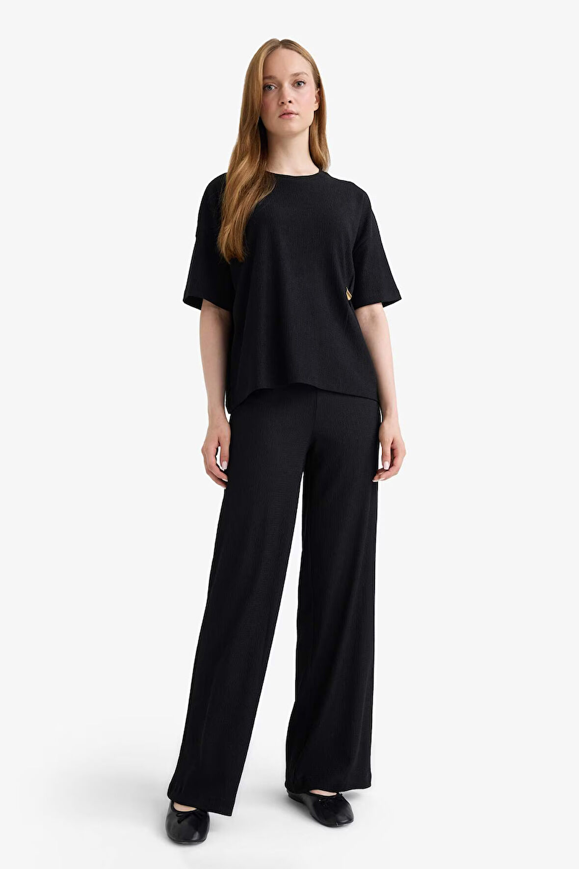 Straight Fit Bürümcük Pantolon