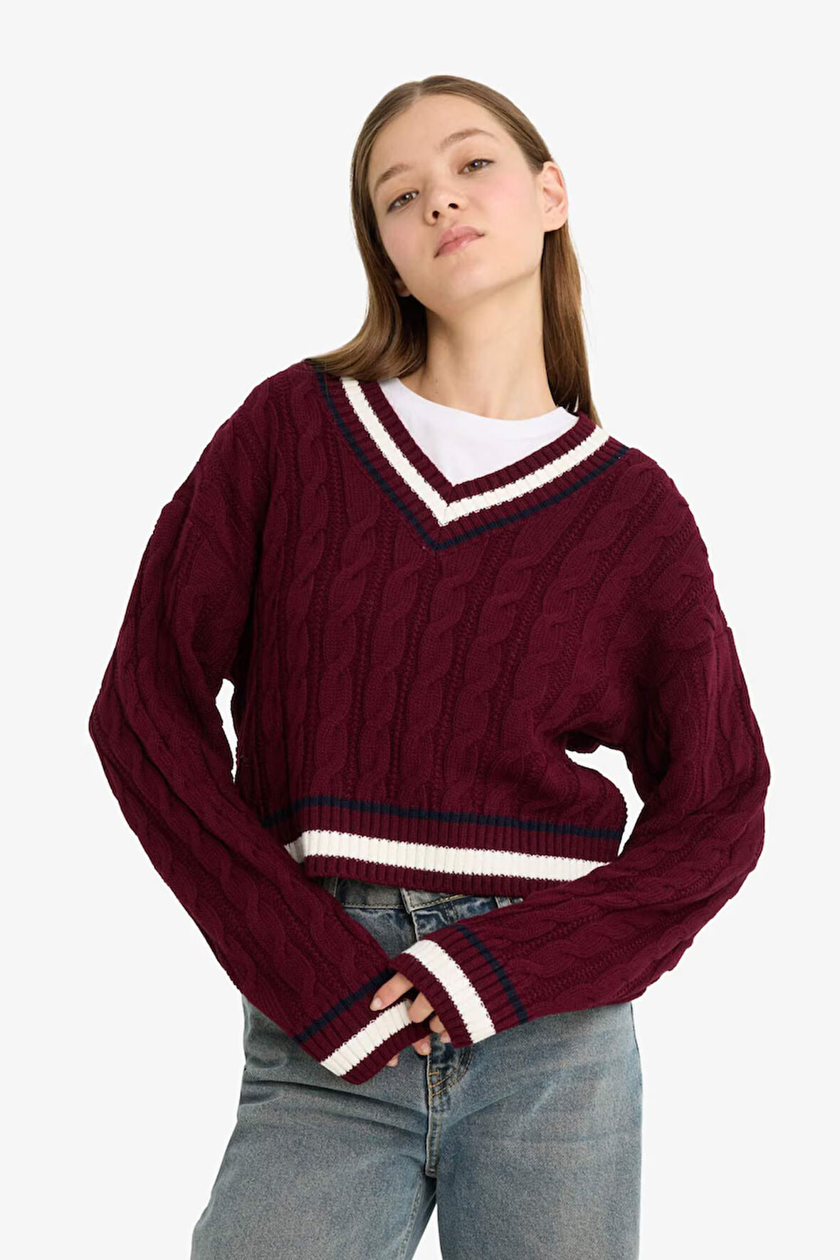 Coool Regular Fit V Yaka Kazak