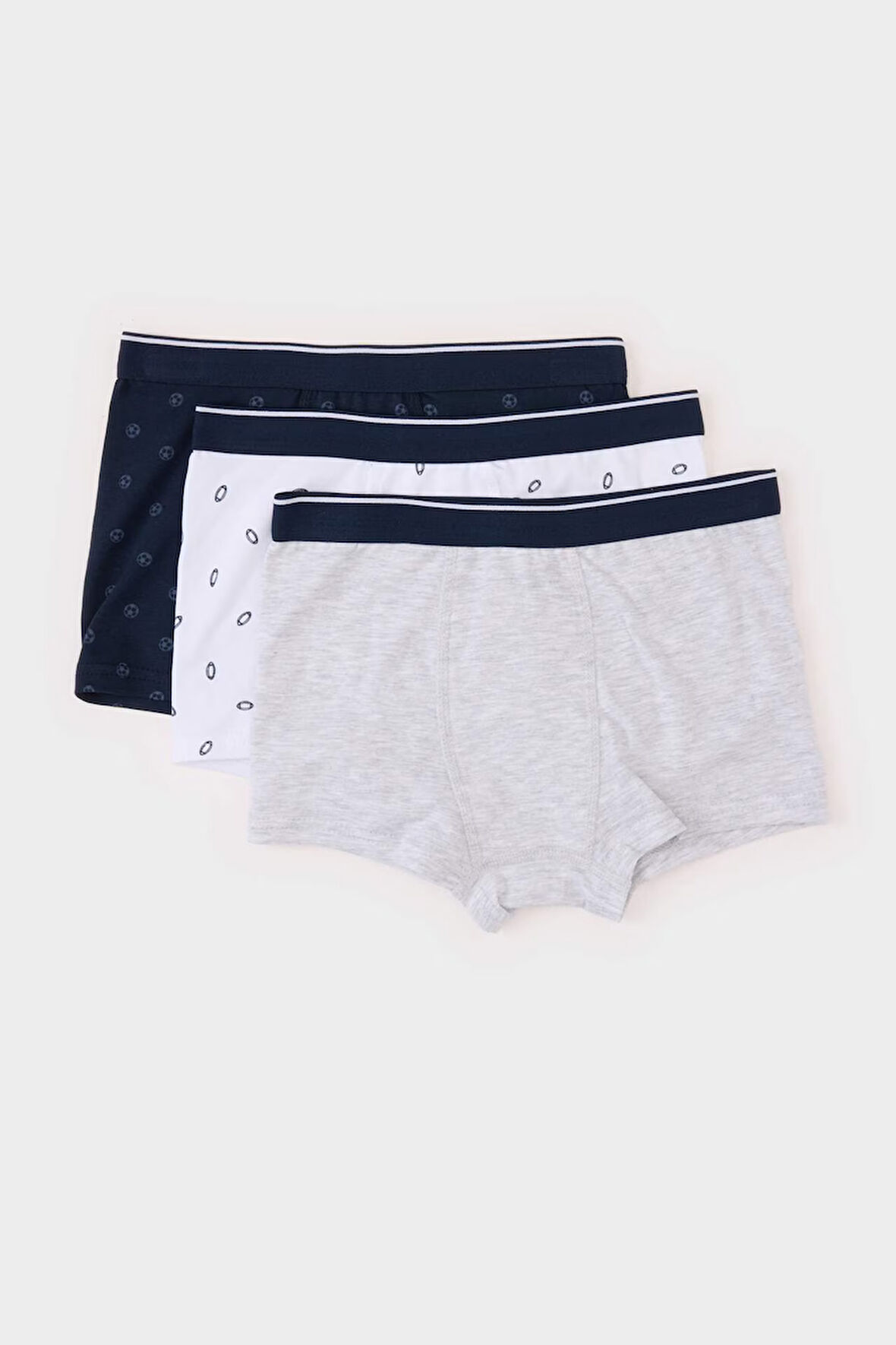 Erkek Çocuk Desenli 3'lü Boxer