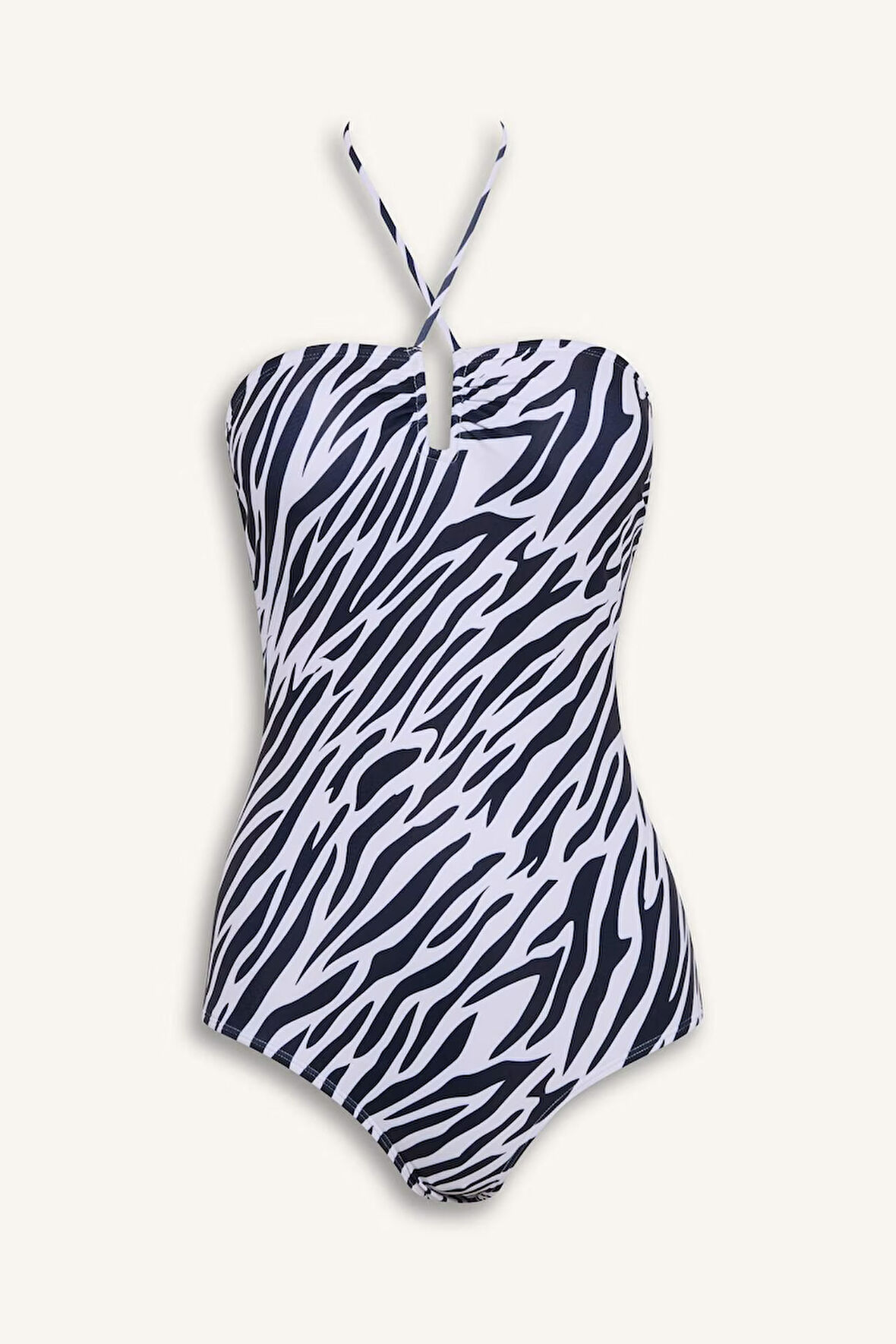 DeFacto Regular Fit Zebra Desenli Mayo-Fall in Love E4351AX25SMBK81