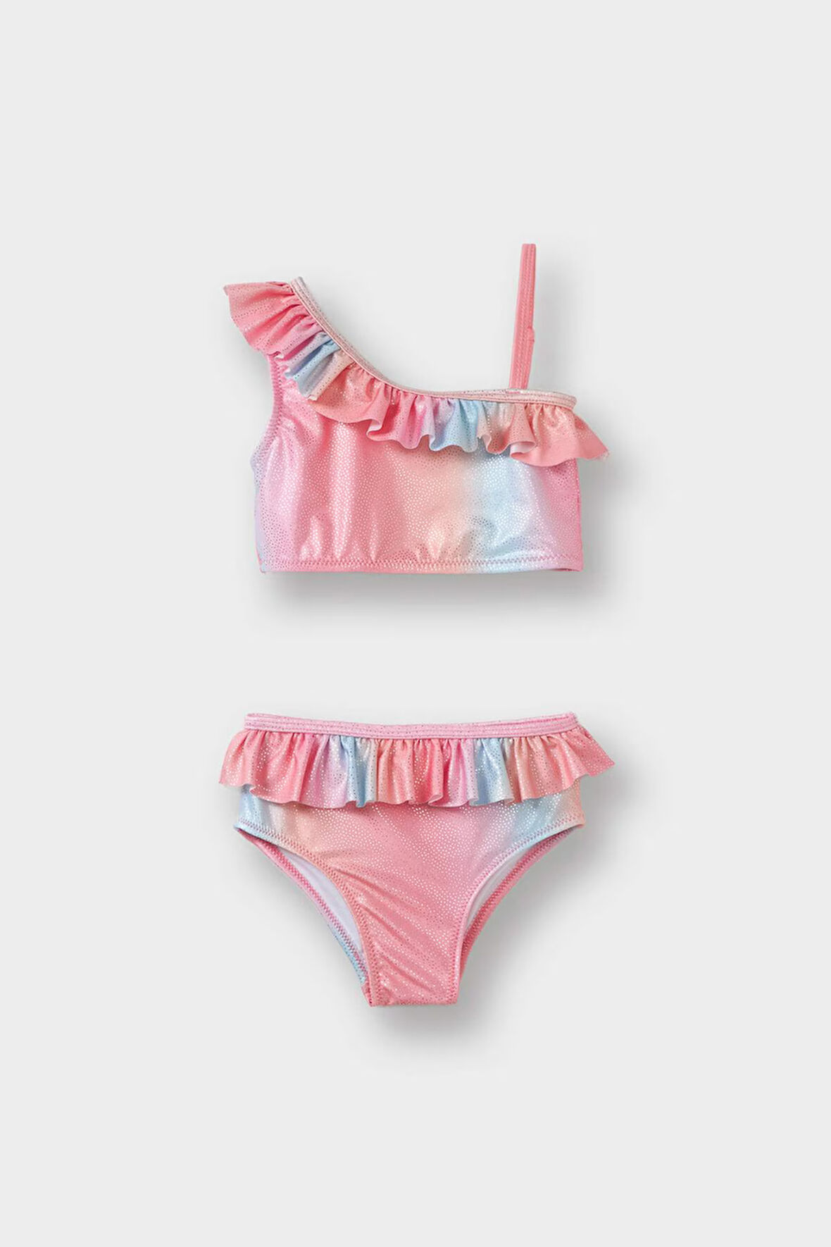 Kız Bebek Desenli Bikini Takımı