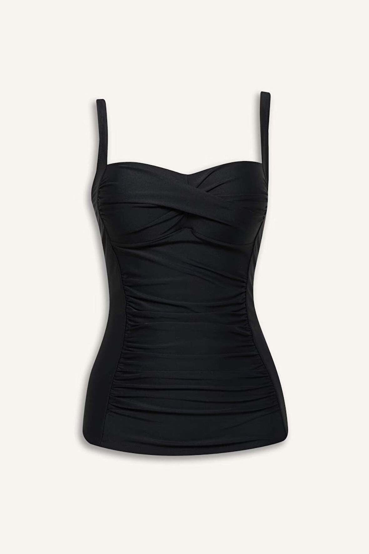DeFacto Regular Fit Askılı Tankini-Fall in Love E3292AX25SMBK81