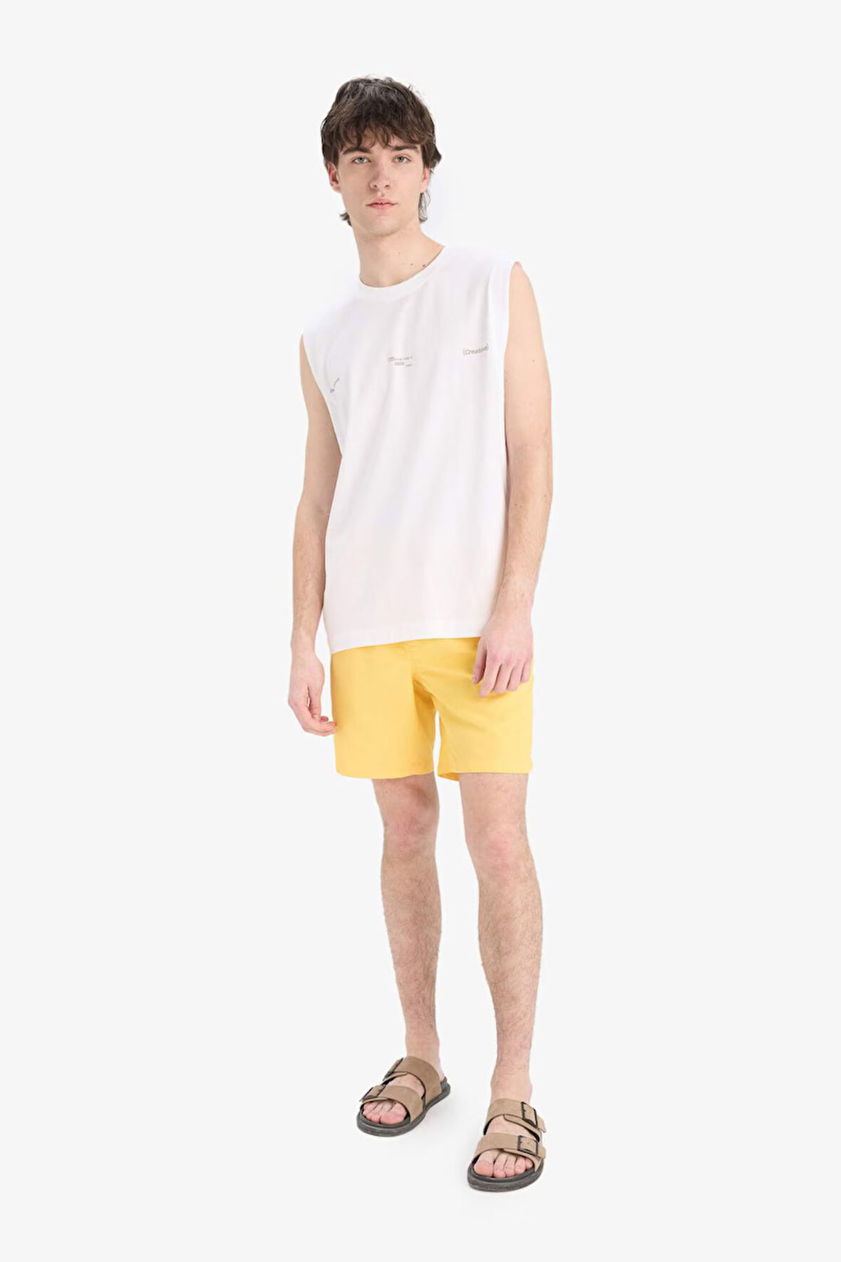 Regular Fit Kısa Boy Deniz Şortu