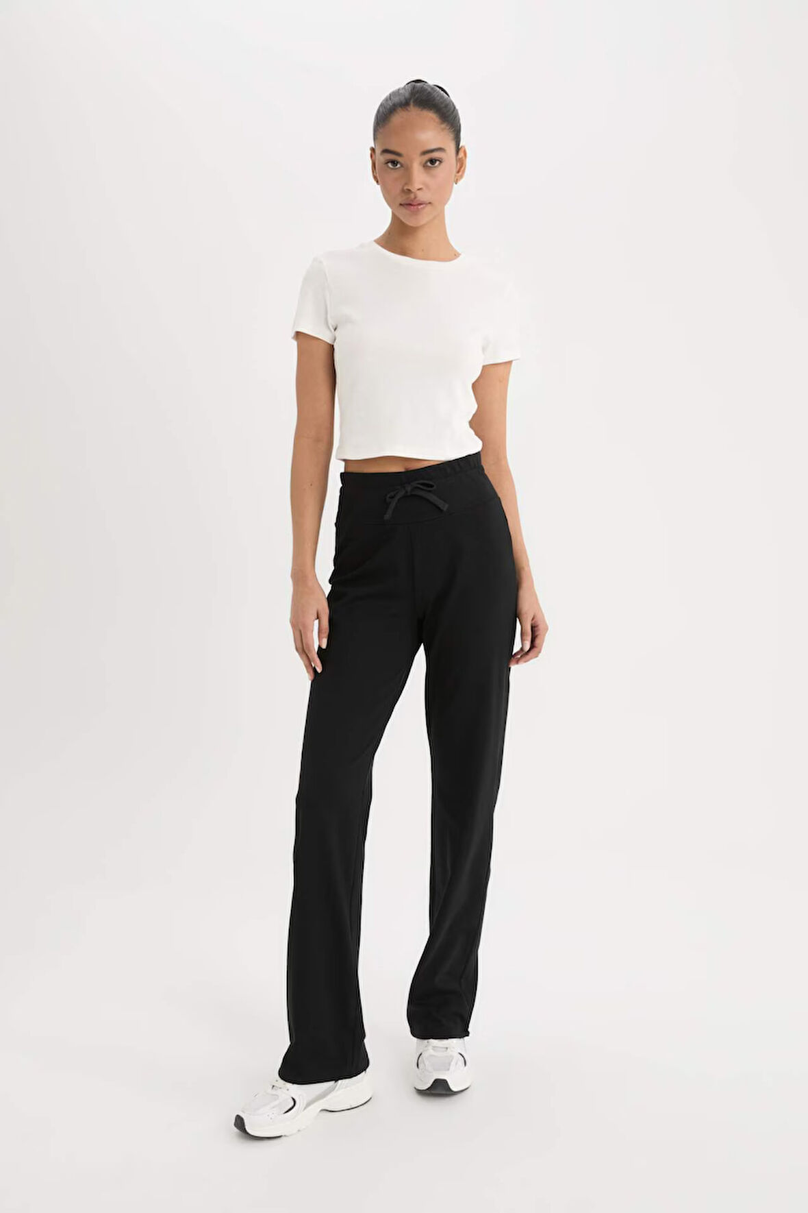 DeFactoFit Flare Fit Yüksek Bel İspanyol Paça Sporcu Pantolon