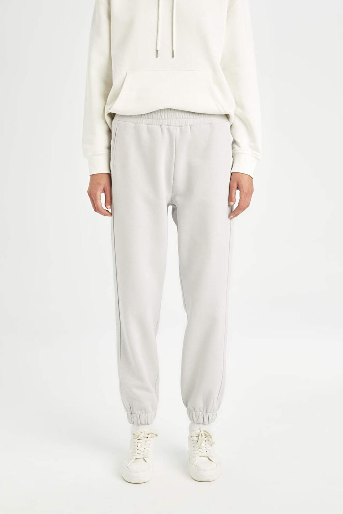 Standart Boy Jogger Kalın Eşofman Altı Basic Düz Beli Paçası Lastikli Cepli