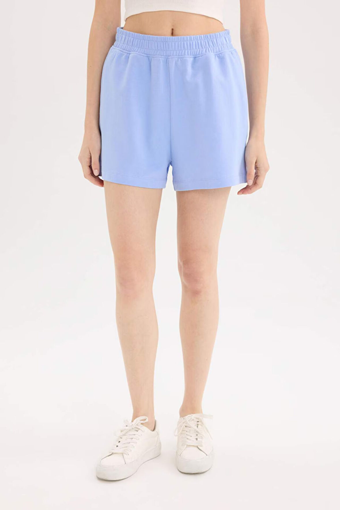 DeFacto 	Beli Lastikli Cepli Düz Paça Şort U3357AZ25SMBE305