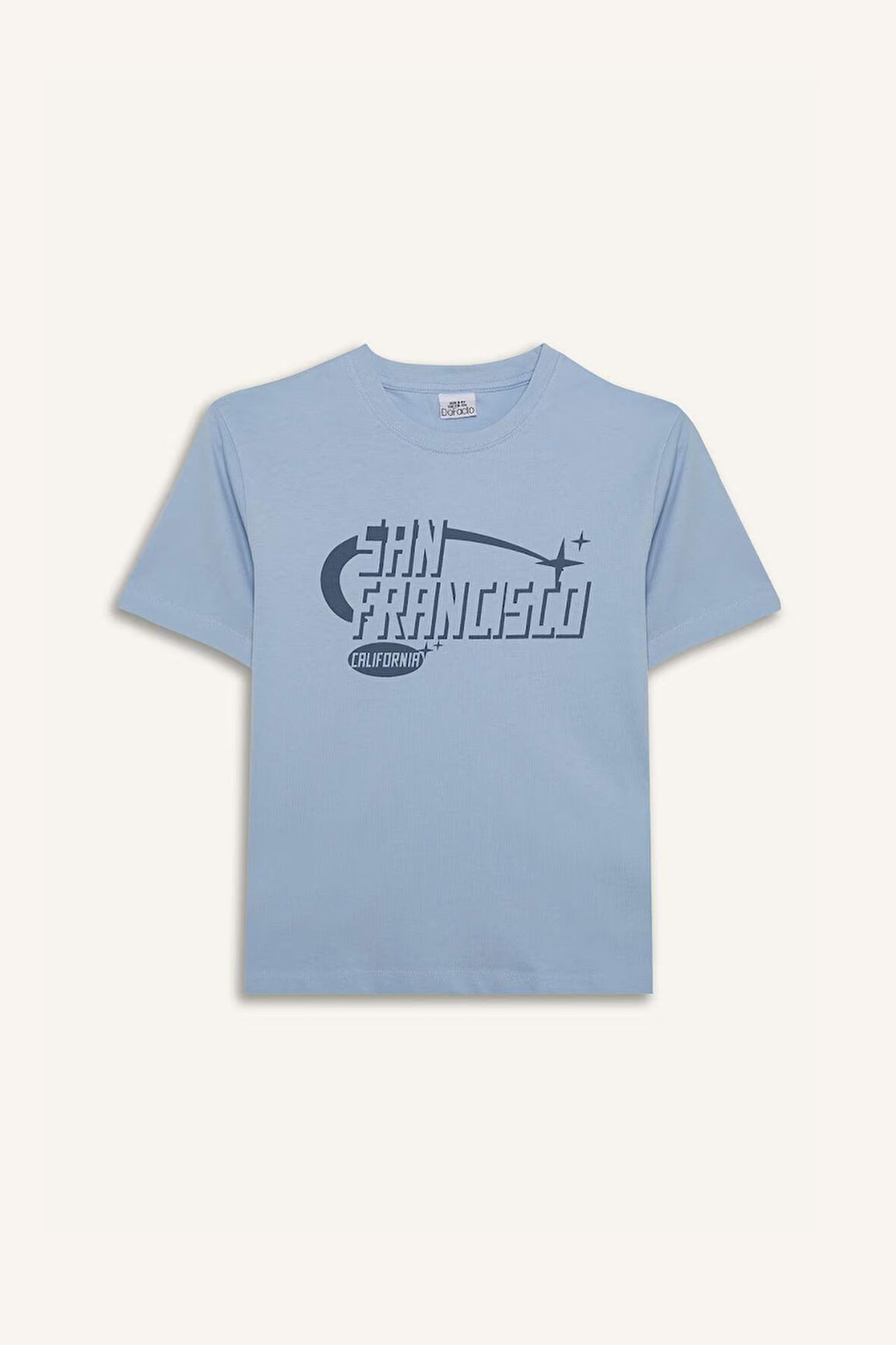 DeFacto Erkek Çocuk Bisiklet Yaka Baskılı Kısa Kollu Tişört E0076A825SMBE177