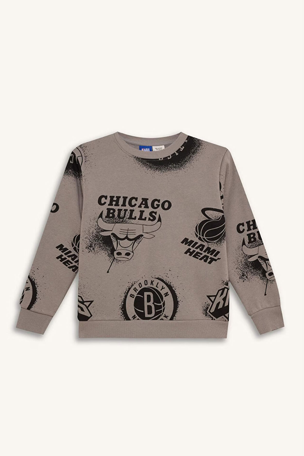 DeFacto Erkek Çocuk NBA Current Teams Bisiklet Yaka Sweatshirt Y4130A624WNGR323