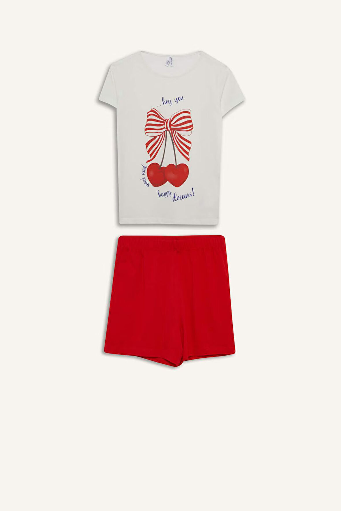 Kız Çocuk Regular Fit Baskılı 2'li Pijama Takımı