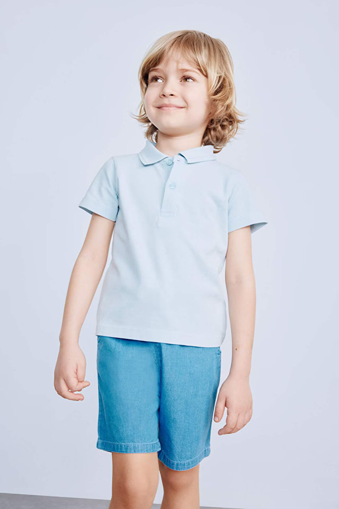 DeFacto Erkek Bebek Pike Kısa Kollu Polo Basic Düz Tişört B7007A525SMBE343