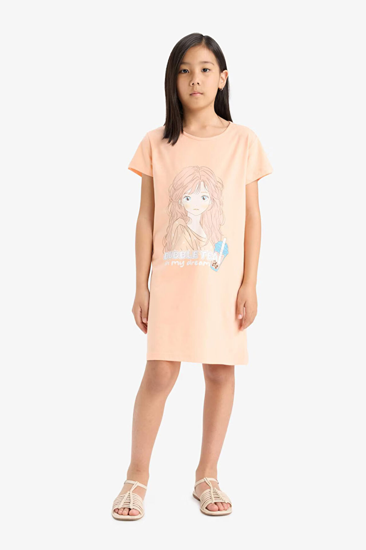 Kız Çocuk Kısa Kollu Elbise