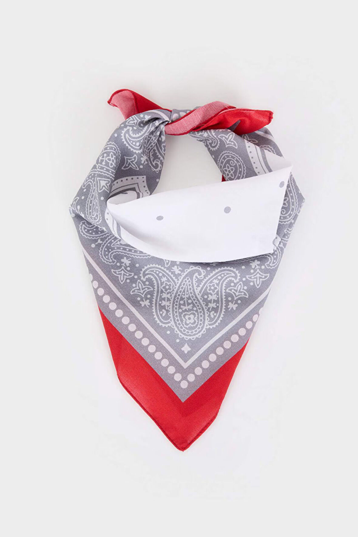 Kadın Desenli Pamuklu Bandana