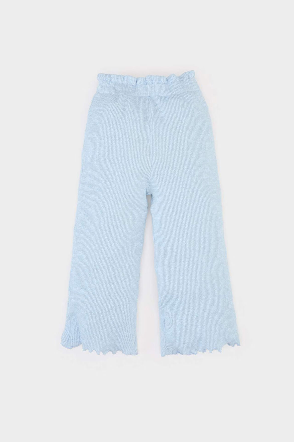 DeFacto Kız Bebek 2'li Takım Çiçekli Müslin Uzun Kollu Bluz Beli Lastikli Geniş Bol Paça Pantolon E5708A525SPER98