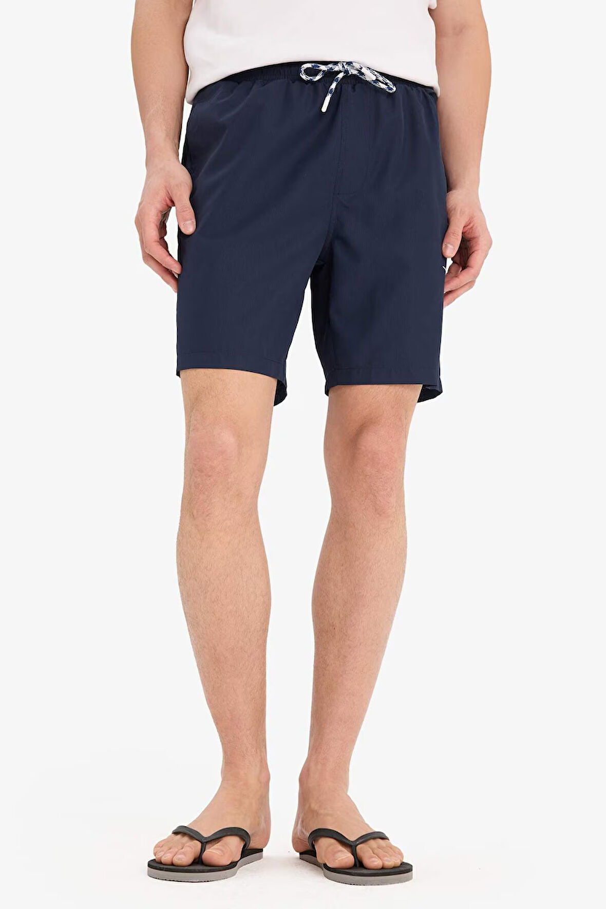 DeFacto Regular Fit File Astarlı Kısa Boy Deniz Şortu B7255AX25HSNV256