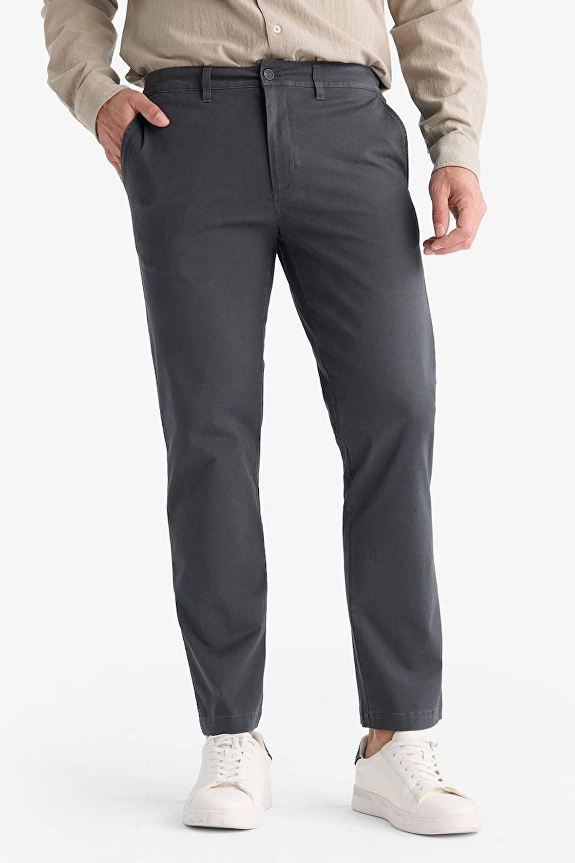 Regular Fit Normal Kesim Düz Paça Chino Pantolon