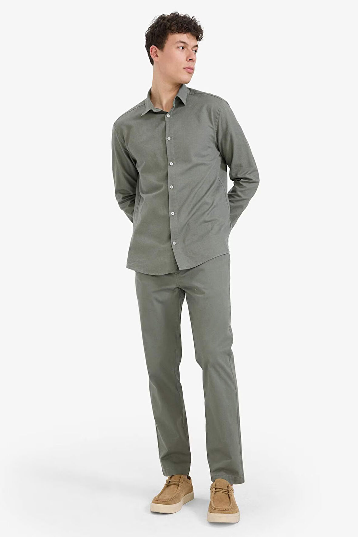 Regular Fit Normal Kesim Düz Paça Chino Pantolon