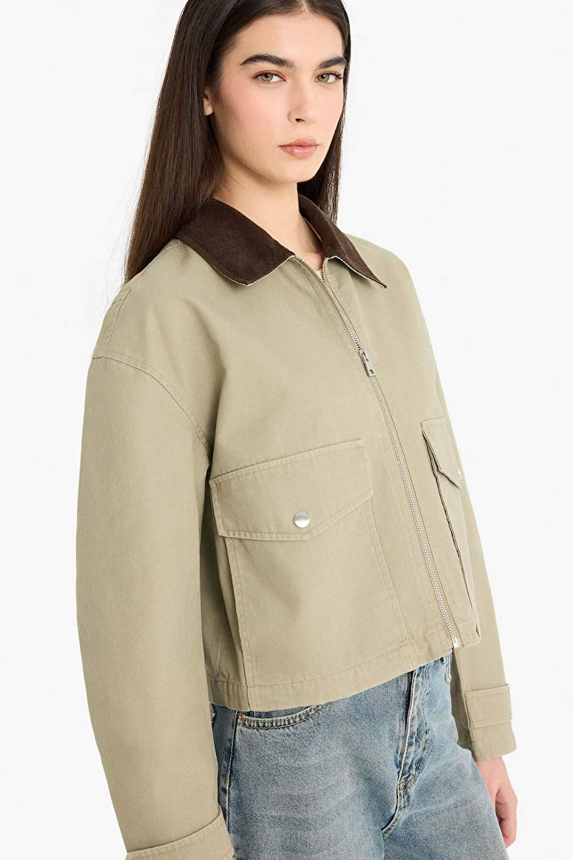 Regular Fit Polo Yaka Pamuklu Mont