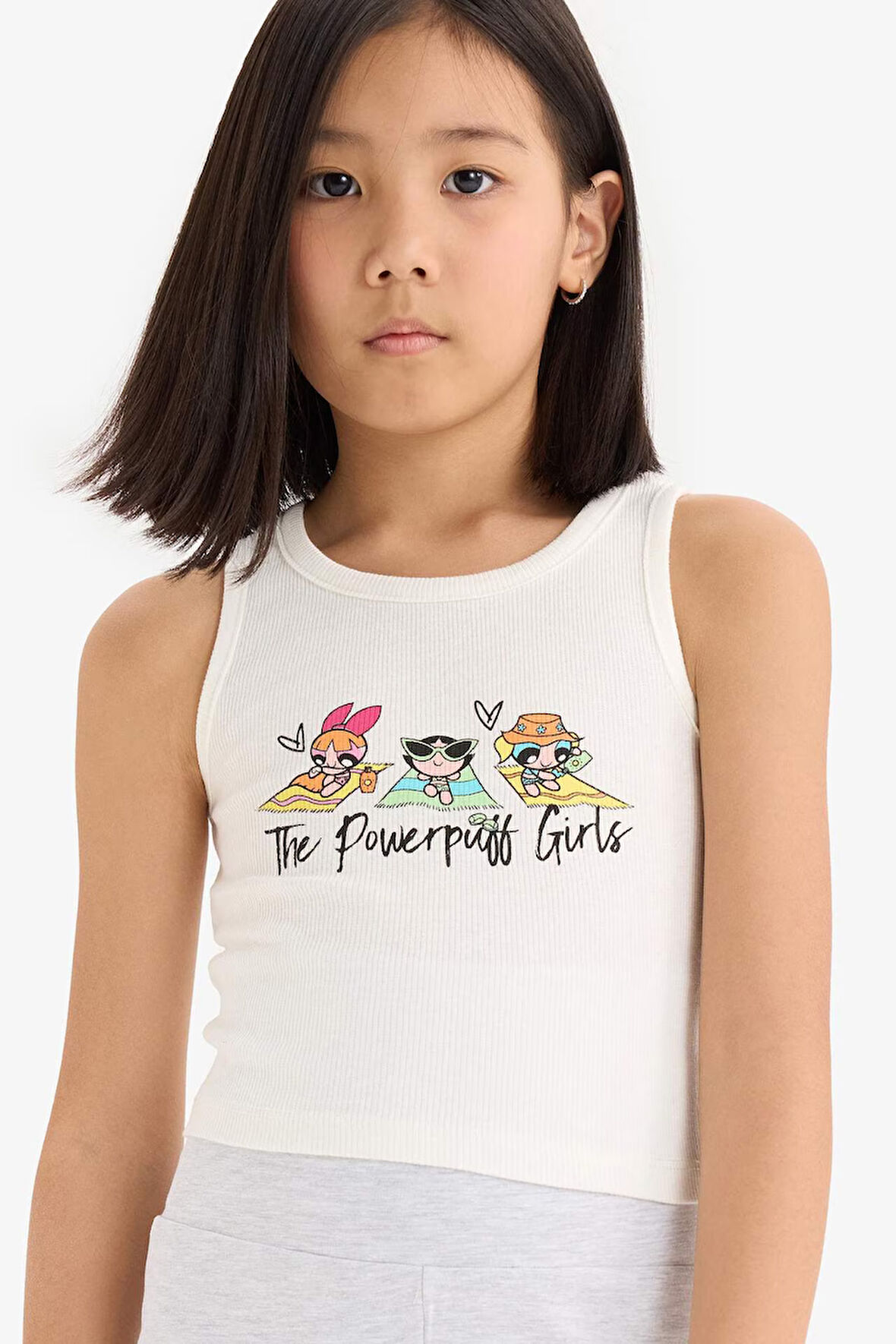 DeFacto Kız Çocuk PowerPuff Girls Bisiklet Yaka Atlet E6520A825HSER99