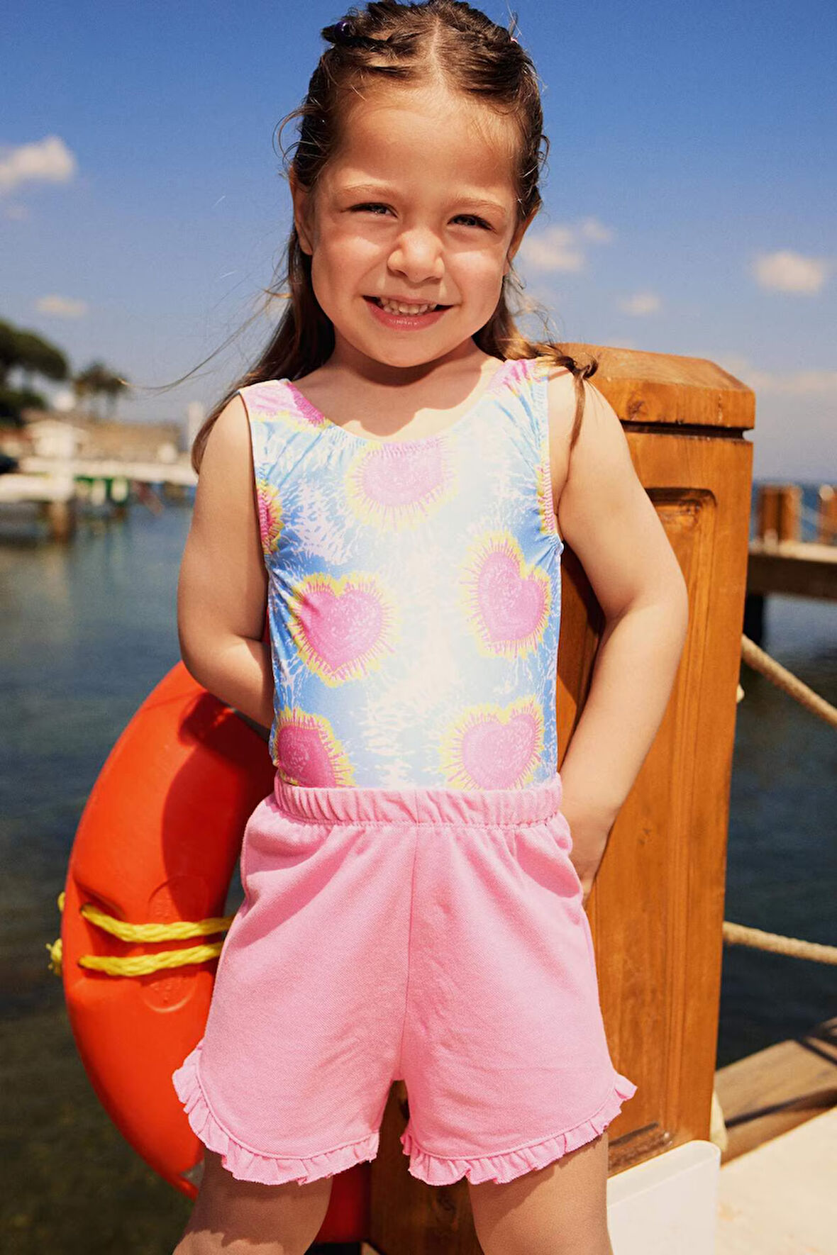 Kız Bebek Desenli Mayo