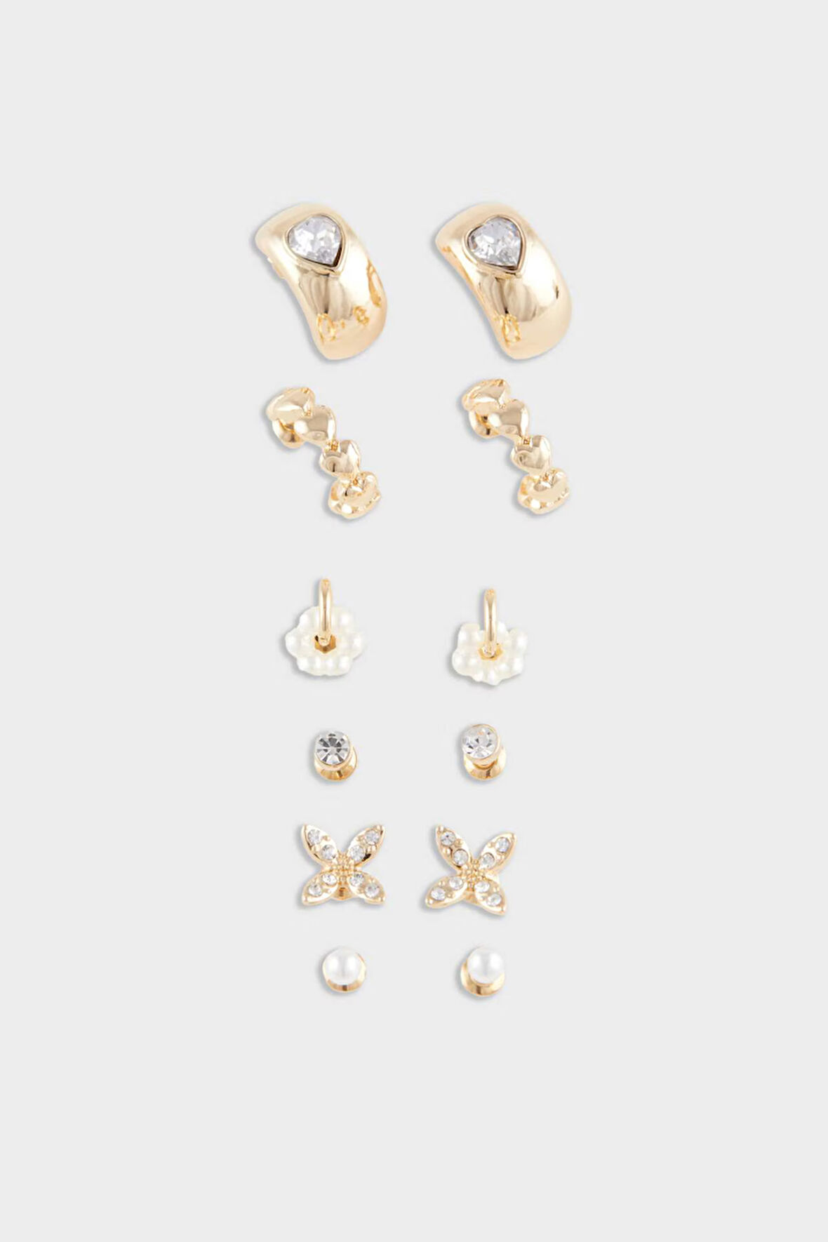 Kadın 6'lı Gold Küpe