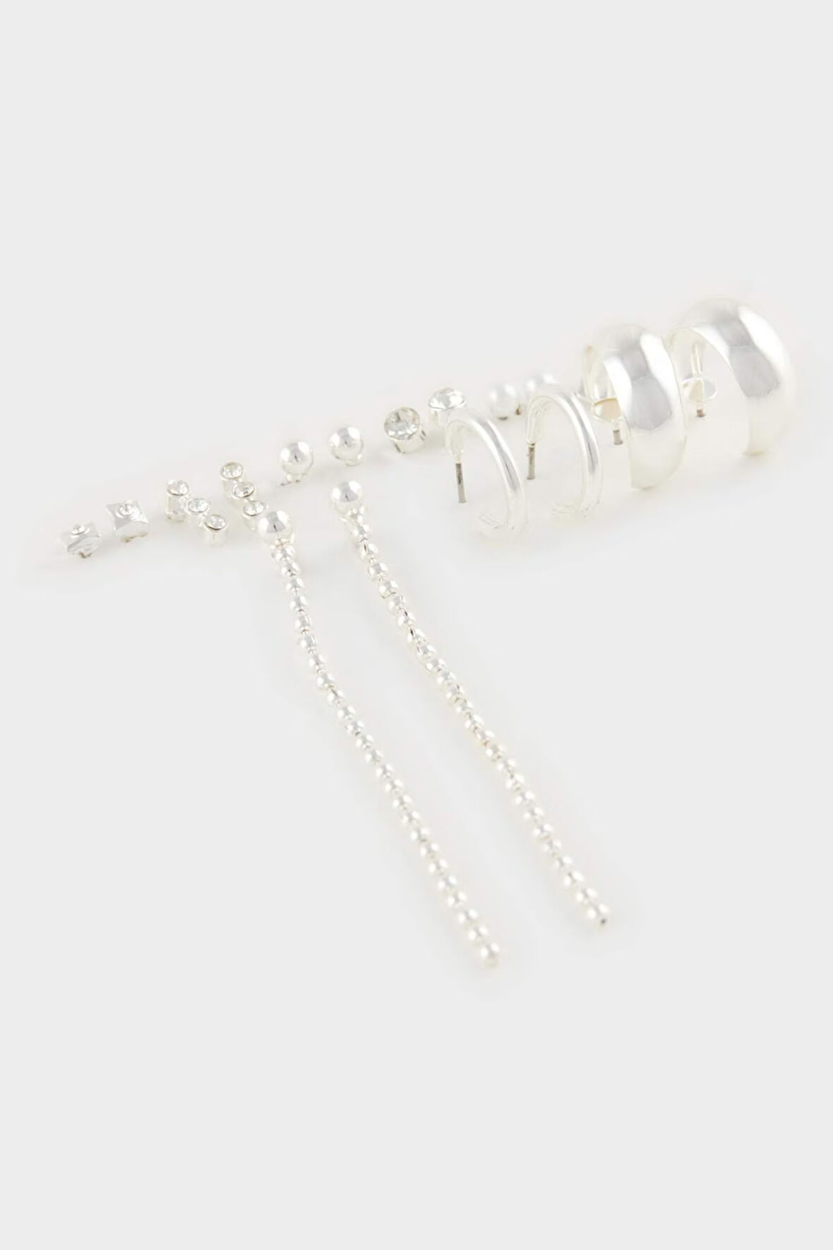 DeFacto Kadın 9'lu Silver Küpe E4453AXNSSR4