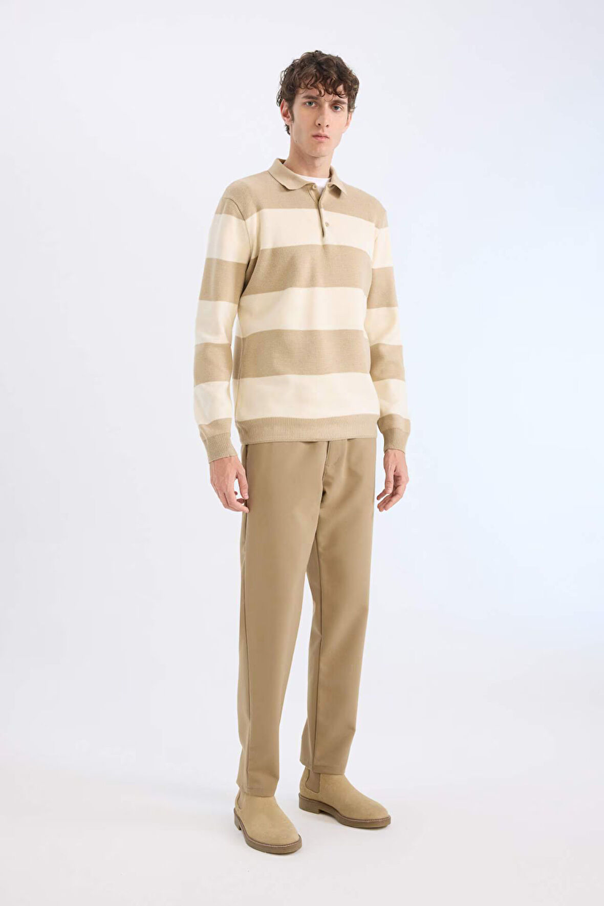 DeFacto Regular Fit Normal Kesim Kumaş Pantolon Cepli Düz Paça E2937AX24WNBG198