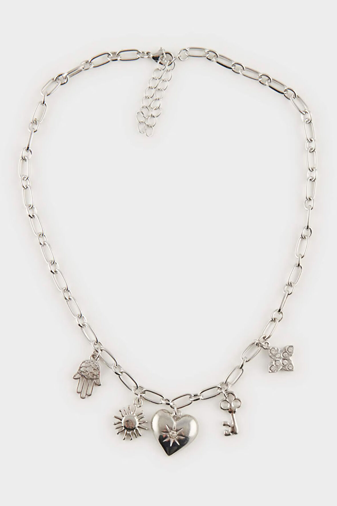 Kadın Gold Detaylı Charm Kolye