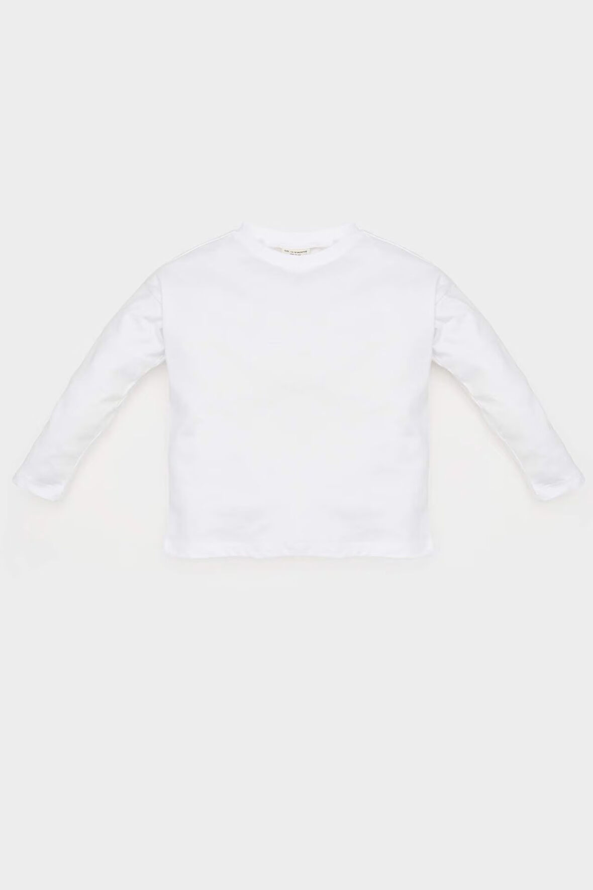 DeFacto Kız Bebek Bisiklet Yaka Basic Düz Uzun Kollu Tişört E5419A525SPWT79