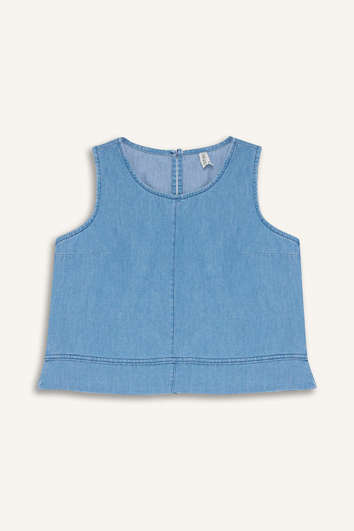 DeFacto Kız Çocuk Kolsuz Jean Bluz E6194A825SMNM28
