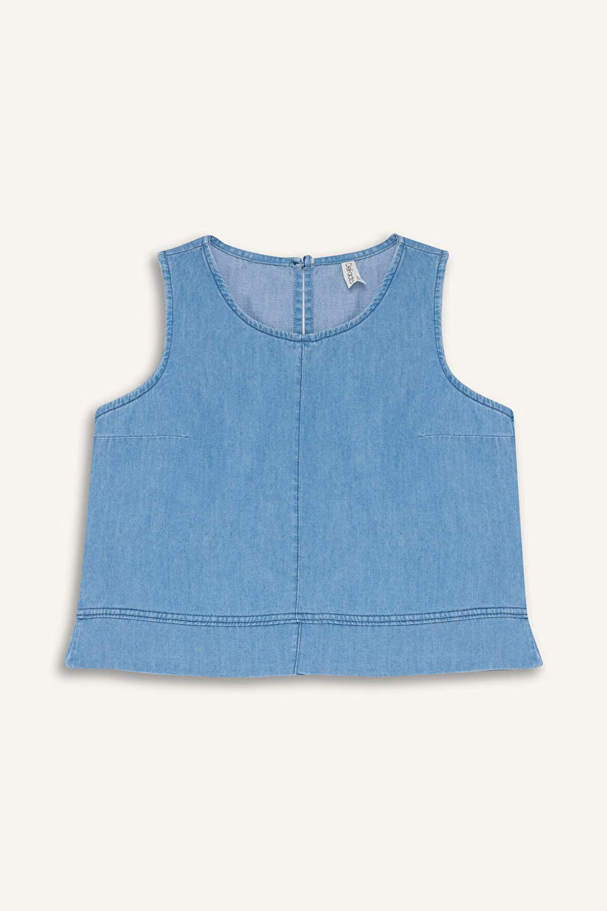 DeFacto Kız Çocuk Kolsuz Jean Bluz E6194A825SMNM28
